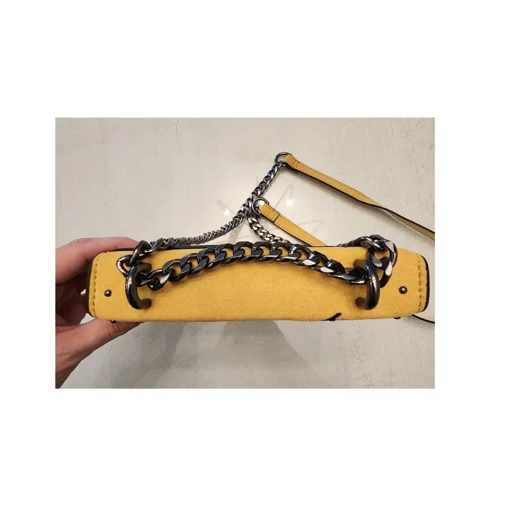 Topshop Polly Bird Embroidered Crossbody Bag Yellow - Picture 10 of 10